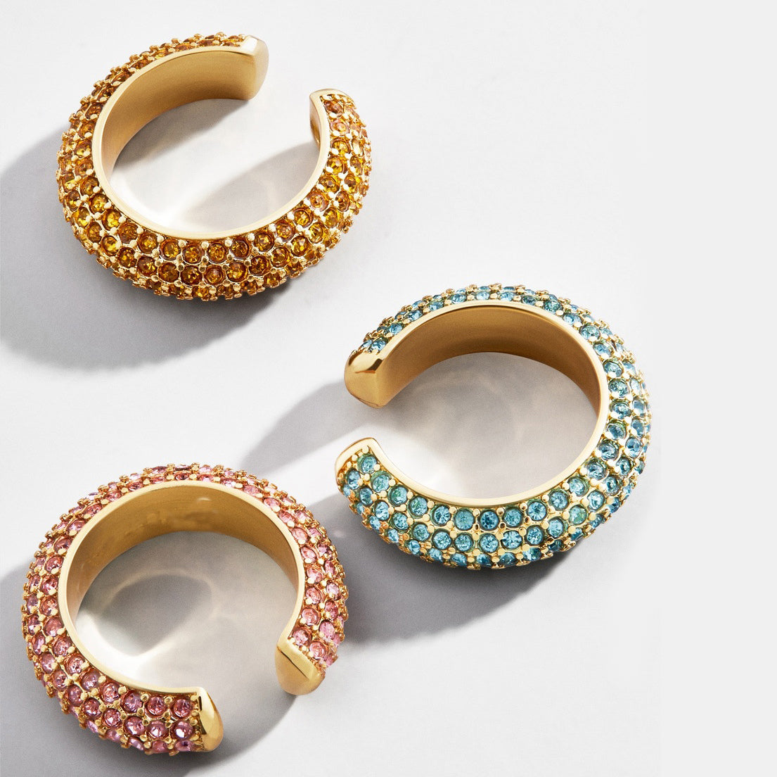 Rainbow ear cuffs